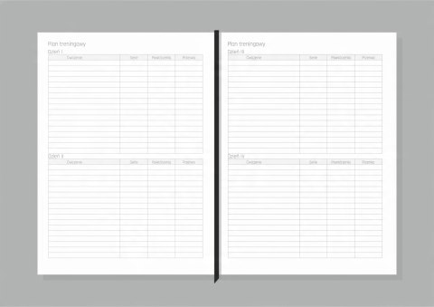 Fit planer B5 kwartalny planner fitness M04