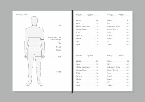 Fit planer B5 kwartalny planner fitnessowy M03