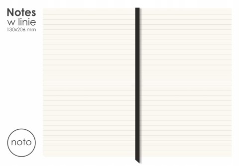 Notes w linie NOTO z gumką S03 Notes w linie NOTO z gumką S03