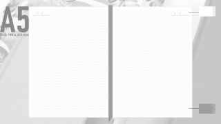 Notes A5 w kratkę z gumka T03