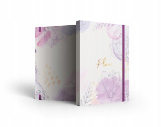Notes A4 w kratkę z gumką K03