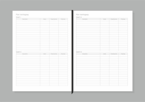 Fit planer B5 kwartalny planner fitnessowy M03