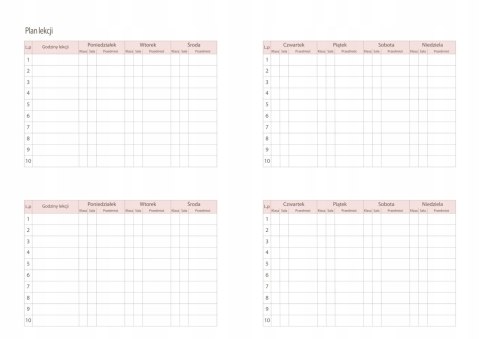 Kalendarz nauczyciela A5 dzienny z gumką 2025/2026 T12
