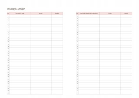 Kalendarz nauczyciela A5 dzienny z gumką 2025/2026 T12