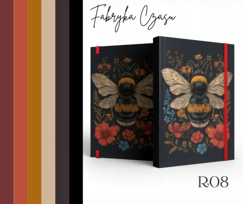 Kalendarz książkowy B5 tygodniowy z gumką 2026 R08