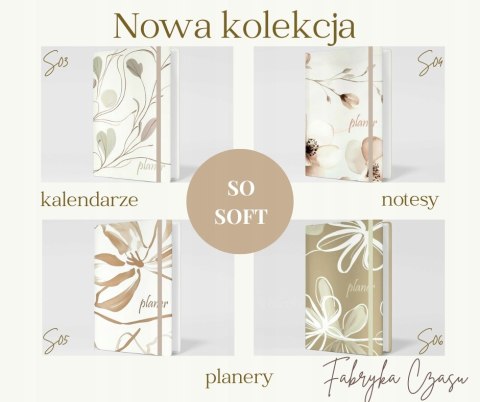 Kalendarz książkowy B5 tygodniowy z gumką 2026 S04