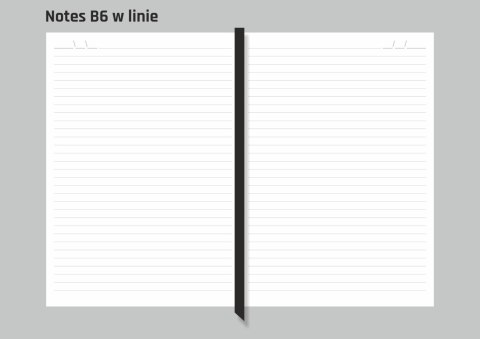Notes B6 w linie z miejscem na datę K95