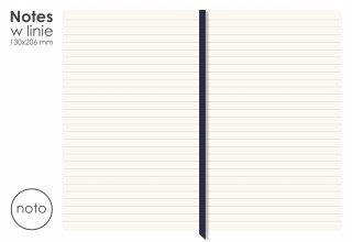 Notes w linie NOTO z gumką N07