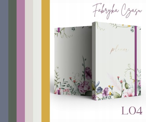 Kalendarz książkowy A4 Dzienny z gumką 2026 L04