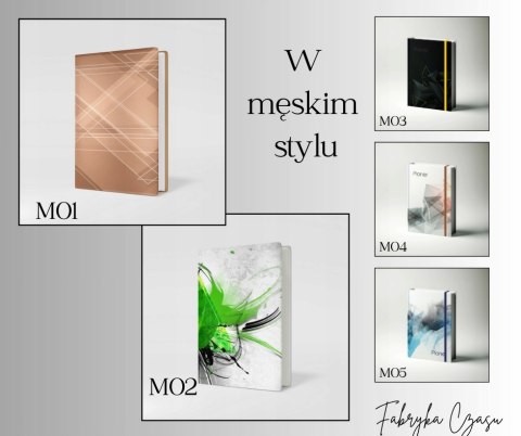 Kalendarz książkowy A5 dzienny z gumką 2026 M02