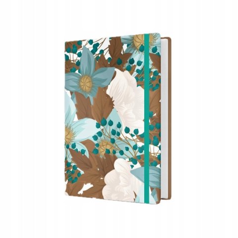 Notes B5 w kropki z gumką T07