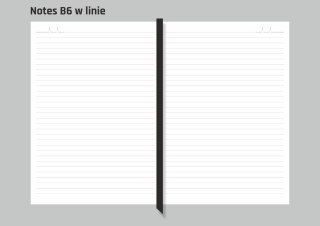 Notes B6 w linie z miejscem na datę K95