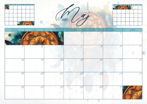 Planer ścienny biurkowy B3 październik'25-wrzesień'26 kalendarz biurko ścianę