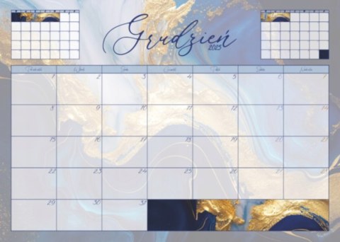 Planer ścienny biurkowy B3 październik'25-wrzesień'26 kalendarz biurko ścianę