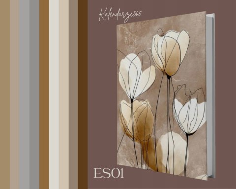 Kalendarz książkowy 2026 B5 tygodniowy z gumką ES01