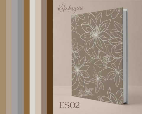 Kalendarz książkowy 2026 B5 tygodniowy z gumką ES02