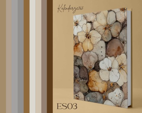 Kalendarz książkowy 2026 B5 tygodniowy z gumką ES03