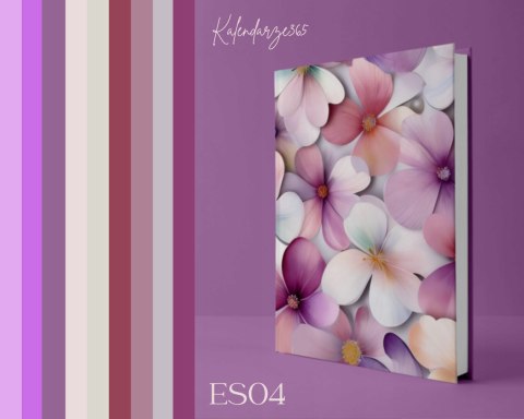 Kalendarz książkowy 2026 B5 tygodniowy z gumką ES04