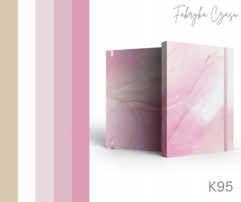 Kalendarz książkowy A4 Dzienny z gumką 2026 K95