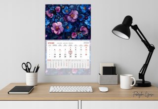 Kalendarz ścienny jednodzielny z wypukłą główką na 2026 R05