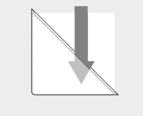 Kieszeń samoprzylepna trójkąt na wizytówkę 5x5 cm