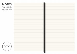 Notes w linie NOTO z gumką R18