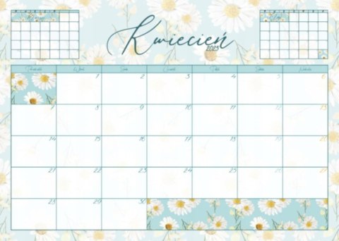 Planer ścienny B3 paźdzernik'25-wrzesień'26 kalendarz na biurko ścianę