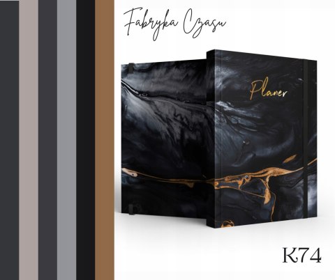 Kalendarz A4 Tygodniowy 2026 z gumką K74