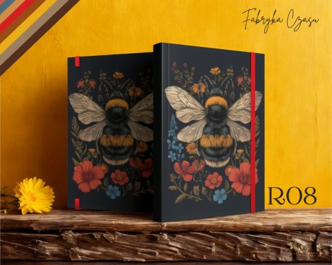 Kalendarz A4 Tygodniowy 2026 z gumką R08