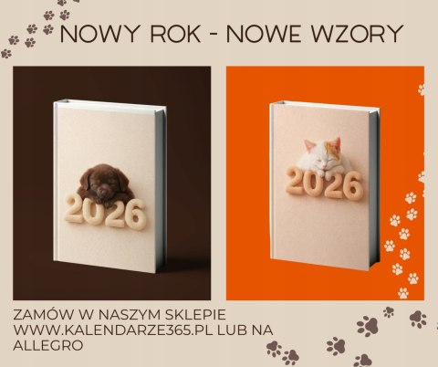 Kalendarz książkowy 2026 A6 tygodniowy z gumką A01