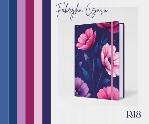 Kalendarz książkowy 2026 A6 tygodniowy z gumką R18