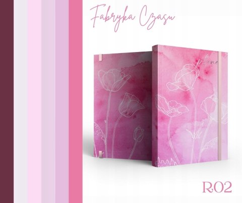 Kalendarz książkowy A5 dzienny 2026 z gumką R02