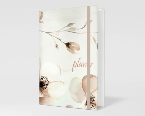 Kalendarz książkowy A5 dzienny 2026 z gumką S04