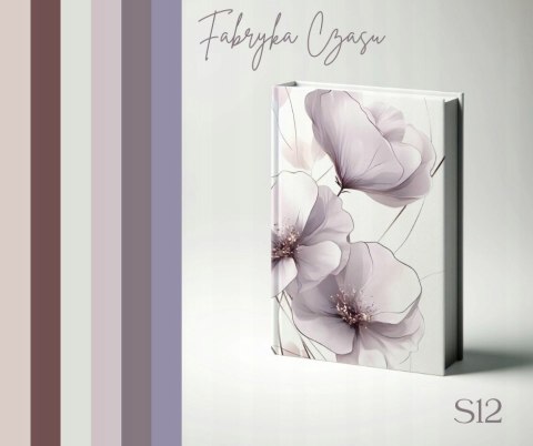 Kalendarz książkowy A5 dzienny 2026 z gumką S12