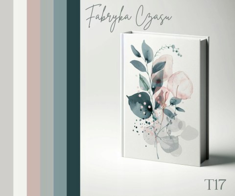 Kalendarz książkowy A5 dzienny 2026 z gumką T17