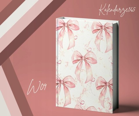 Kalendarz książkowy A5 dzienny 2026 z gumką W09