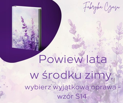 Kalendarz książkowy A5 dzienny 2026 z gumką W12