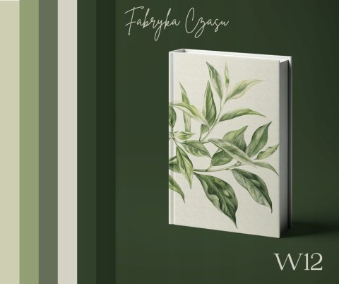 Kalendarz książkowy A5 dzienny 2026 z gumką W12