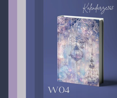 Kalendarz książkowy B5 dzienny z gumką 2026 W04