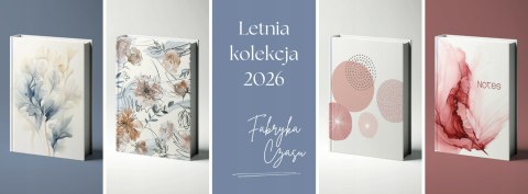 Kalendarz książkowy B5 dzienny z gumką 2026 W04