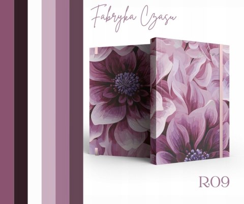 Notes A5 w kratkę z gumką R09