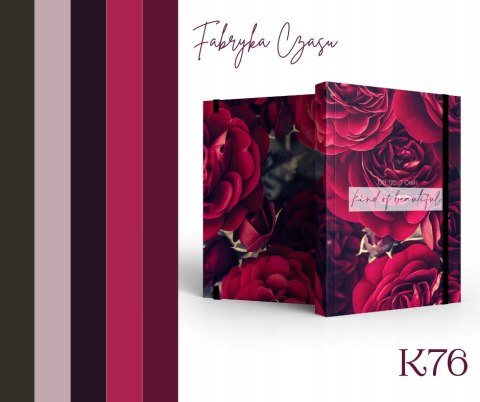 Kalendarz książkowy 2026 A6 tygodniowy z gumką K76