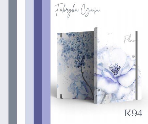 Kalendarz książkowy 2026 A6 tygodniowy z gumką K94