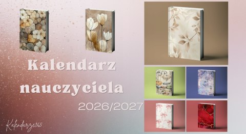 Kalendarz nauczyciela 2026/2027 A5 z gumką i uchwytem na długopis R10