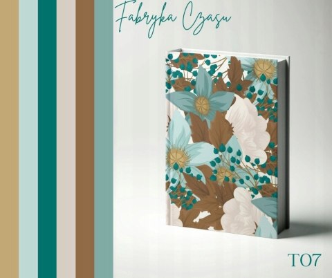 Notes A5 w kratkę z gumką T07