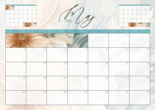 Kalendarz planner ścienny biurkowy 12 m-cy na biurko maj'26-kwiecień'27