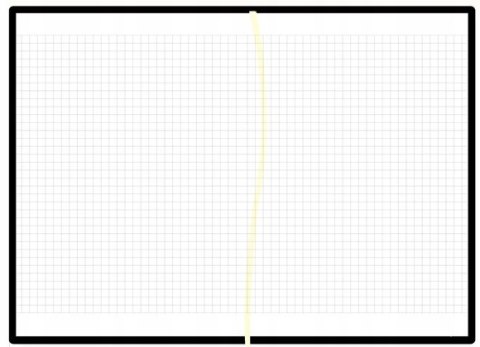Notes A5 w kratkę z gumką S22